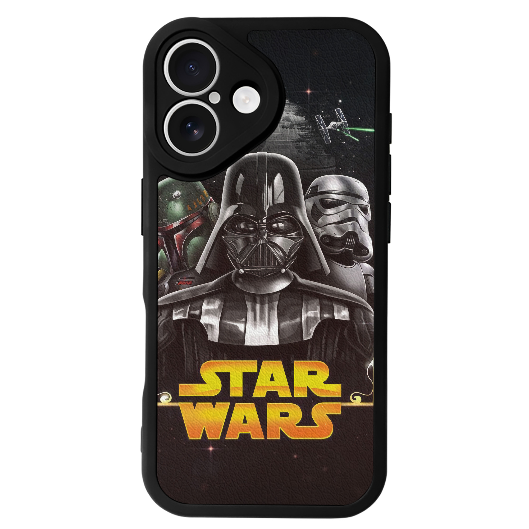 （画像用） スター・ウォーズ Star Wars 【iPhone 16シリーズ対応】シリコンスマホケース（レザー調） 材質：シリコン